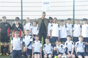 Hyndburn and Accrington Academy students join Premier League star Chris Smalling!